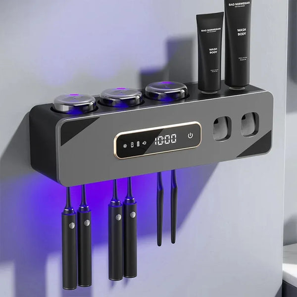 LuxeStation Pro — Smart Toothbrush Holder & Sanitizing Station